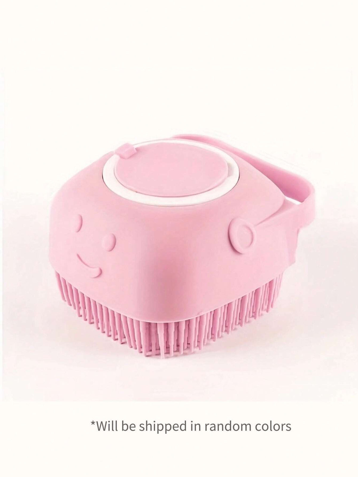 Silicone Pet Shampoo Brush with Massage Function and Integrated Shampoo Dispenser for Dogs and Cats - Assorted Colors