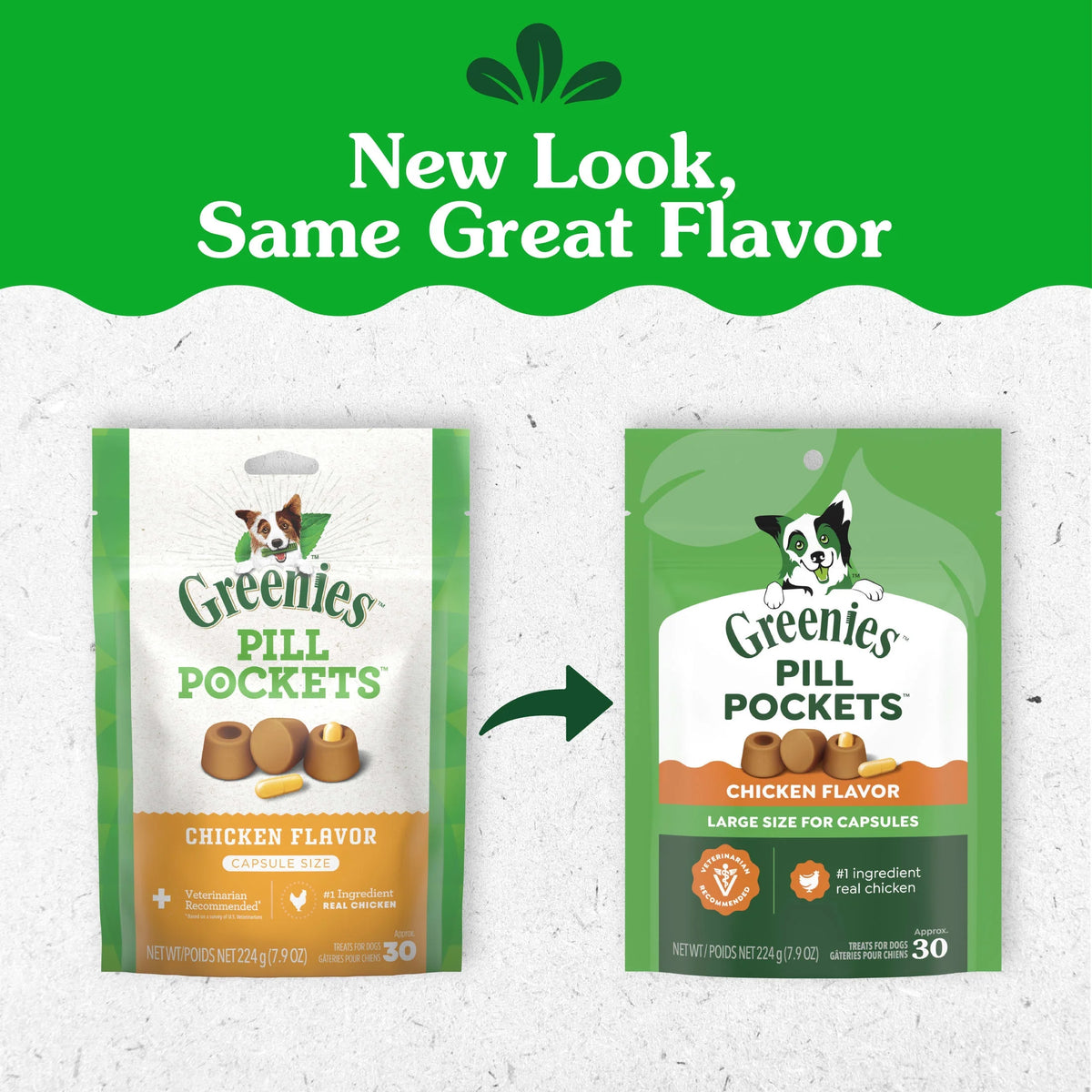 Pill Pockets for Dogs - Natural Soft Chicken Treats, Capsule Size, 30 Count
