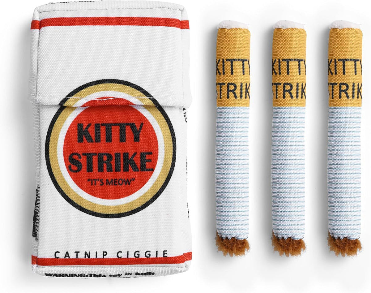 3-Pack Organic Catnip Toys for Cats - Safe Teething Chew and Kicker Toys for Stress Relief and Indoor Play