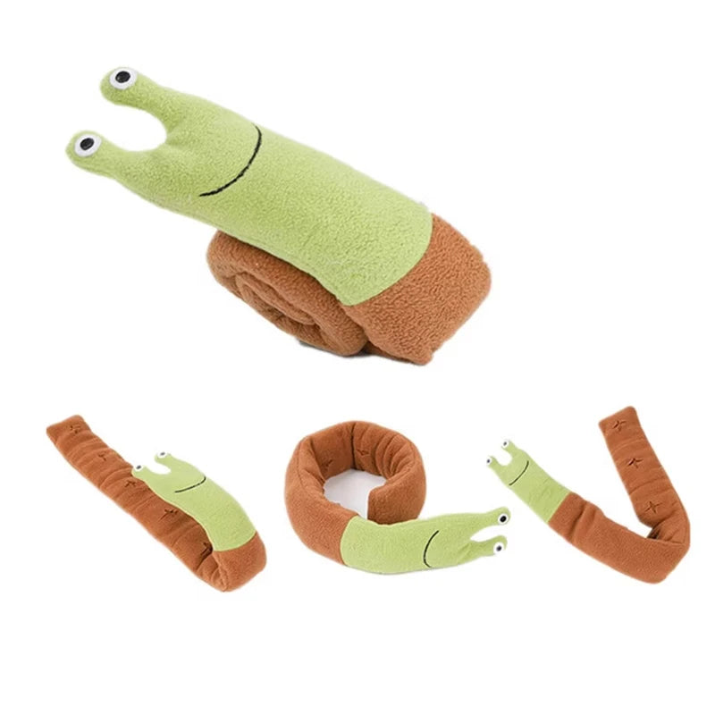 Snail-Shaped Interactive Pet Toys for Dogs and Cats - Odor-Absorbing Food Mat Training Puzzles for Engaging Sniffing Play