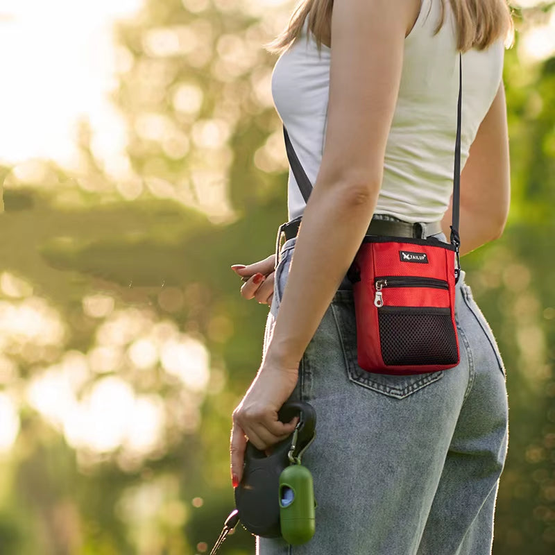Outdoor Portable Dog Training Snack Bag - Durable, Large Capacity Waist Bag for Pets with Strong Wear Resistance