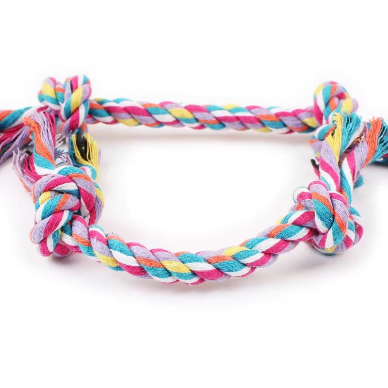 Durable Cotton Knot Rope Chew Toy for Puppies - Molar Cleaning Supplies