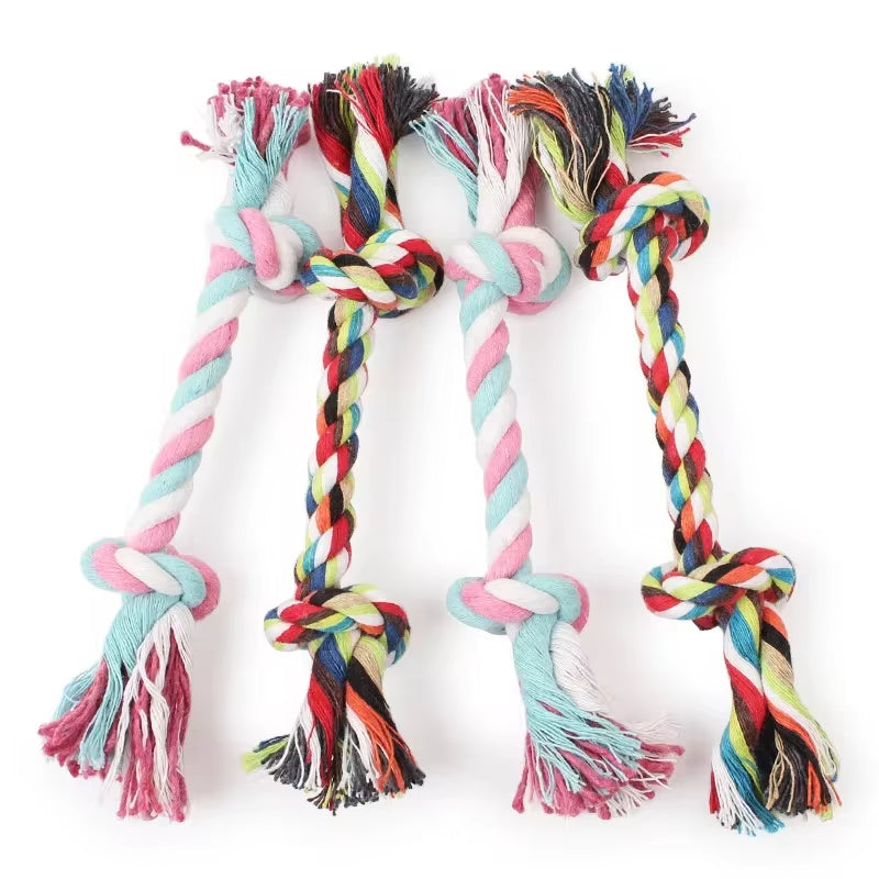 Durable Cotton Knot Rope Chew Toy for Puppies - Molar Cleaning Supplies