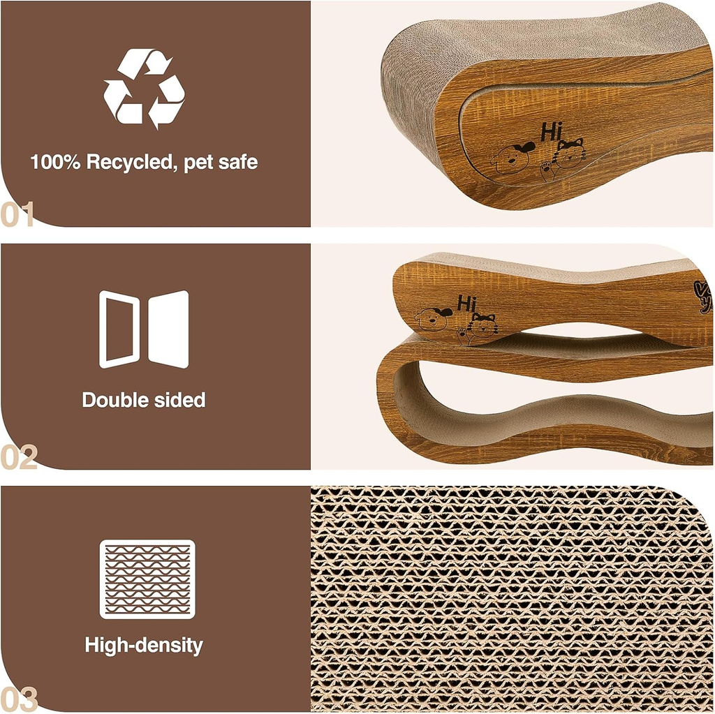 2-in-1 Cat Scratcher Pad for Indoor Cats