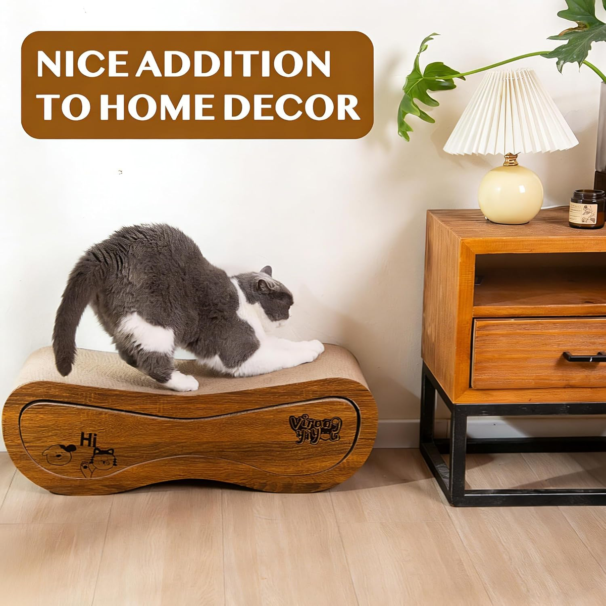 2-in-1 Cat Scratcher Pad for Indoor Cats