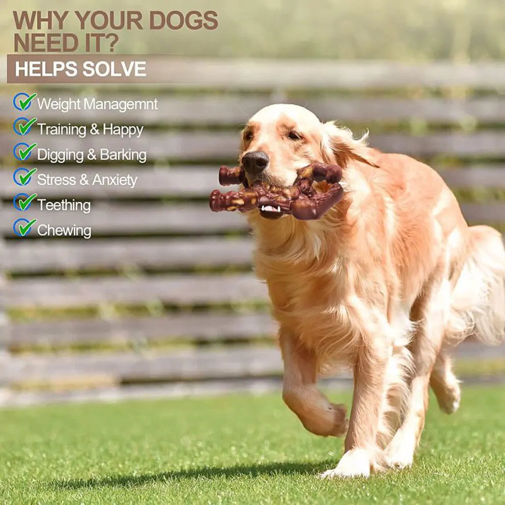 Indestructible Gorilla Dog Chew Toys for Aggressive Chewers - Durable Chewing Stick for Large Dogs