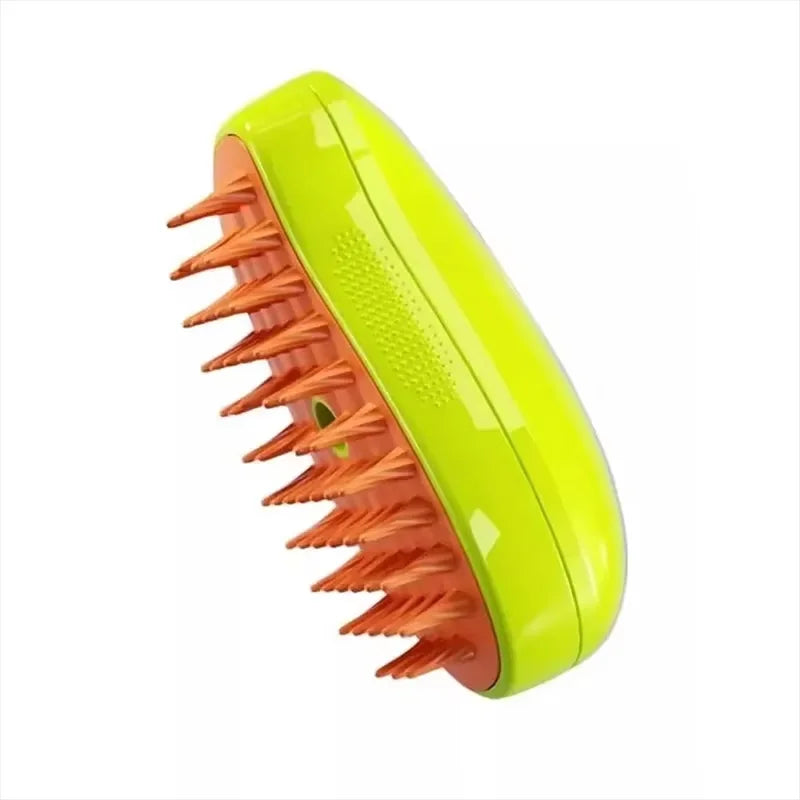 Electric Pet Grooming Brush with Water Spray for Cats - Soft Silicone Depilation and Bathing Supplies
