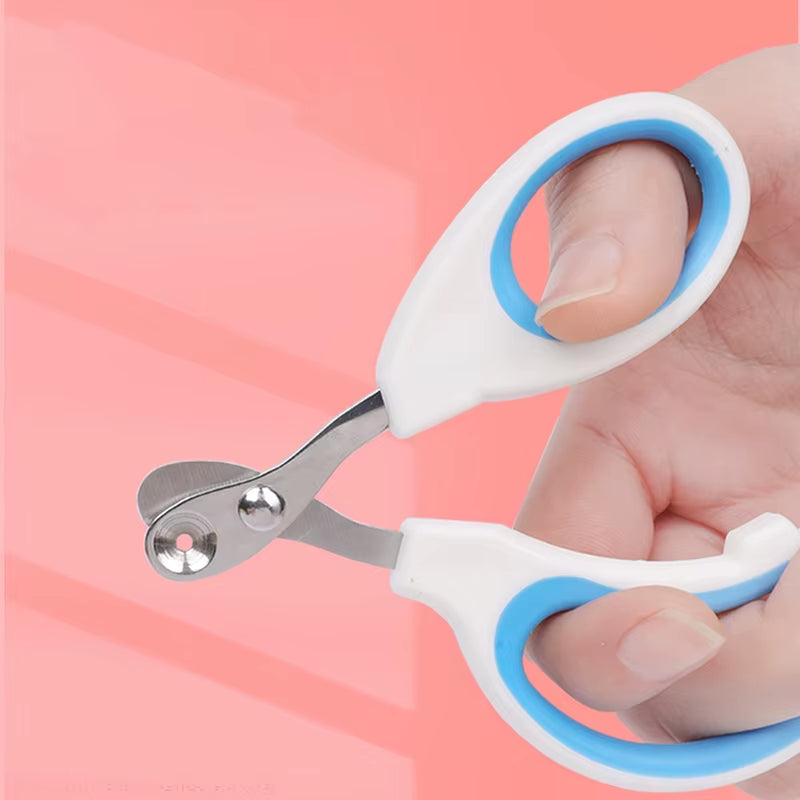 Professional Circular Hole Cat Nail Scissors and Dog Nail Clippers for Pet Grooming - Ideal for Small Dogs