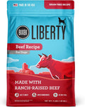Liberty Grain-Free Dry Dog Food, Beef Recipe - High Protein, Fresh Meat Formula, Made in the USA, 4 lbs