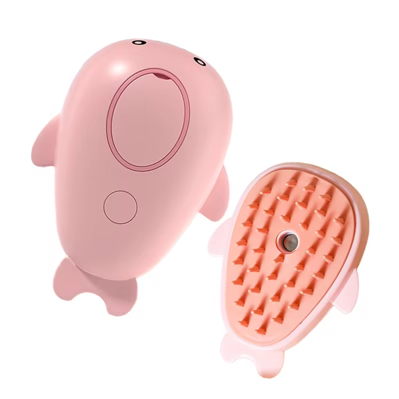 3-in-1 Electric Pet Grooming Brush with Steam and Spray Function for Cats and Dogs - Hair Removal and Massage Comb