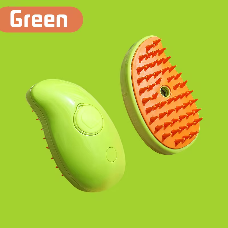 3-in-1 Electric Pet Grooming Brush with Steam and Spray Function for Cats and Dogs - Hair Removal and Massage Comb