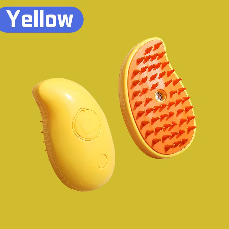 3-in-1 Electric Pet Grooming Brush with Steam and Spray Function for Cats and Dogs - Hair Removal and Massage Comb