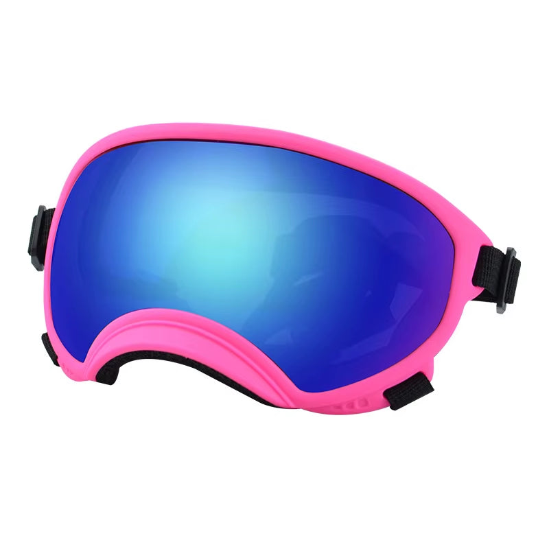 Dog Sunglasses with UV Protection and Adjustable Strap - Ski Goggles for Pets