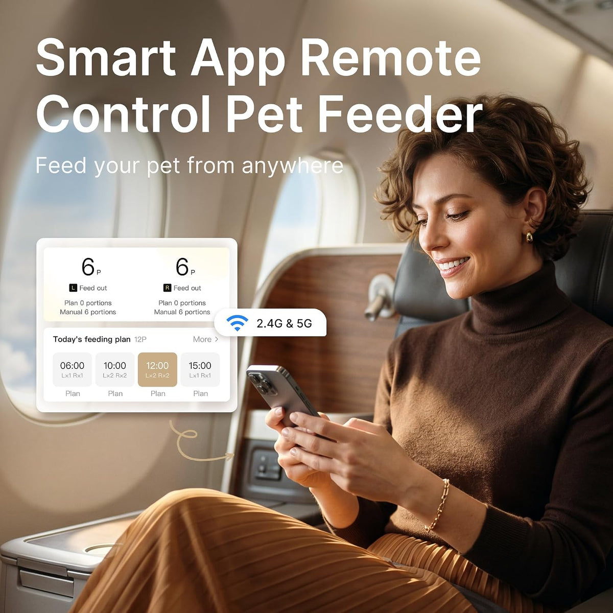 Revolutionary Automatic Dual Cat Feeder with 5G Wi-Fi App Control for Effortless Mealtime Management
