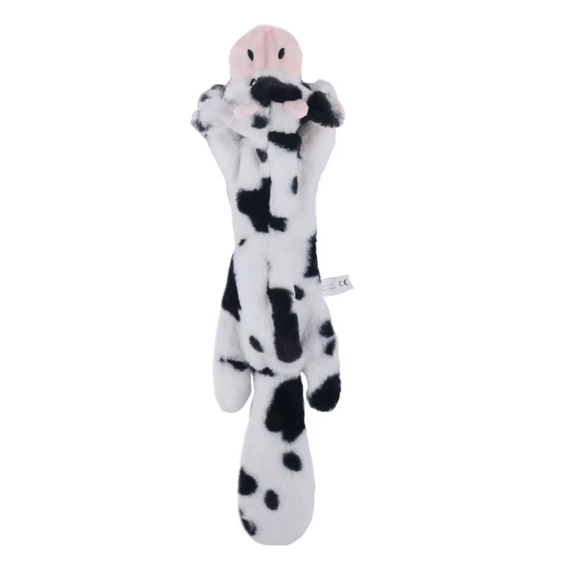 18-Inch Plush Simulated Animal Dog Chew Toy — Durable Squeaky Crinkle Stuffed Animal