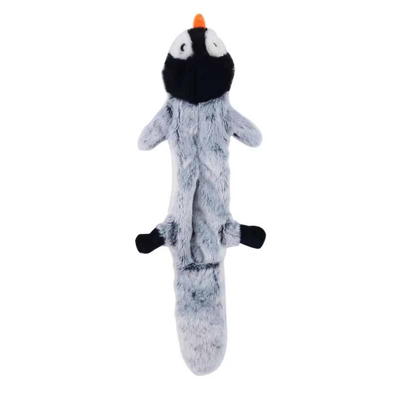 18-Inch Plush Simulated Animal Dog Chew Toy — Durable Squeaky Crinkle Stuffed Animal