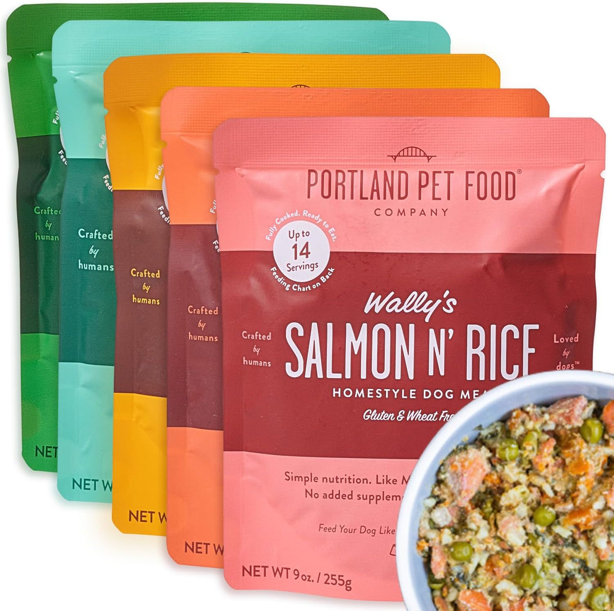 Deliciously Nutritious: Portland Pet Food Company Fresh Human-Grade Dog Food Topper & Meal Variety Pack (5 Pack)