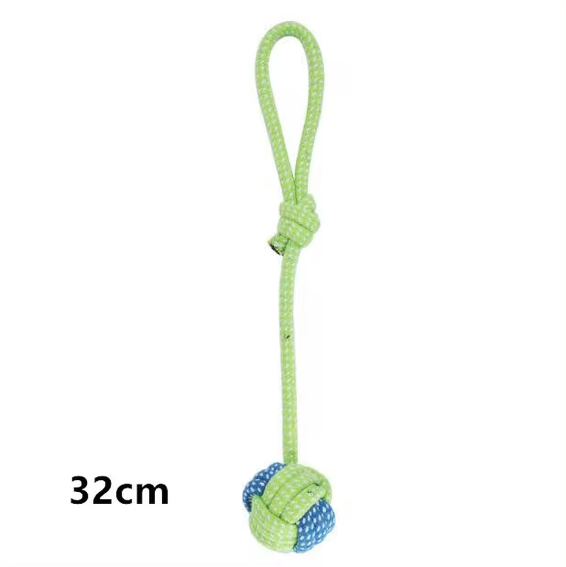 Interactive Cotton Rope Dog Toys - Mini Ball and Chew Accessories for Large and Small Dogs