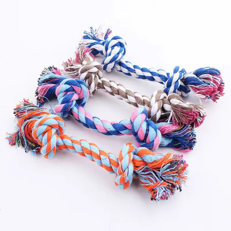 Durable Cotton Knot Rope Chew Toy for Puppies - Molar Cleaning Supplies