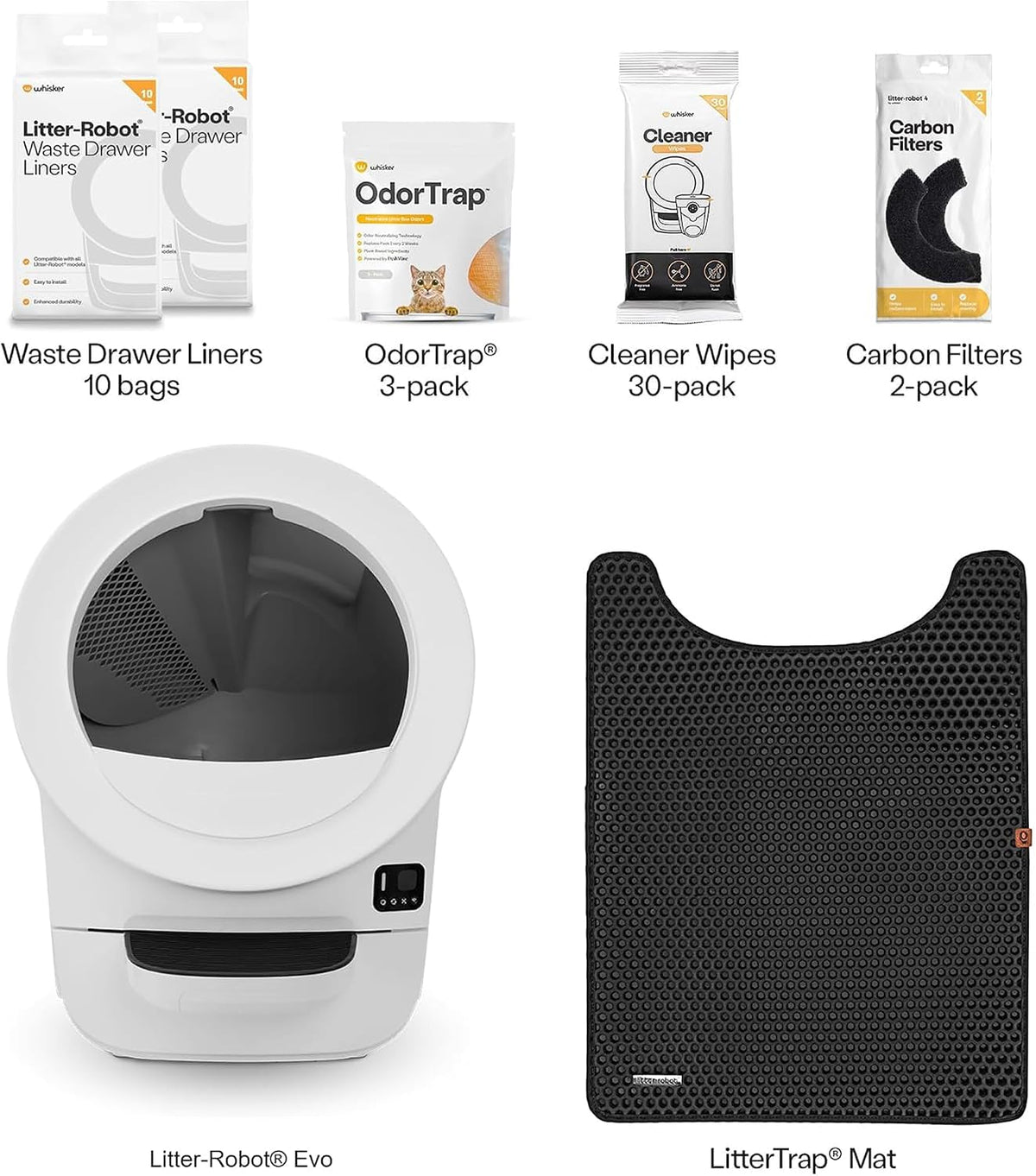 Litter-Robot EVO Bundle in White