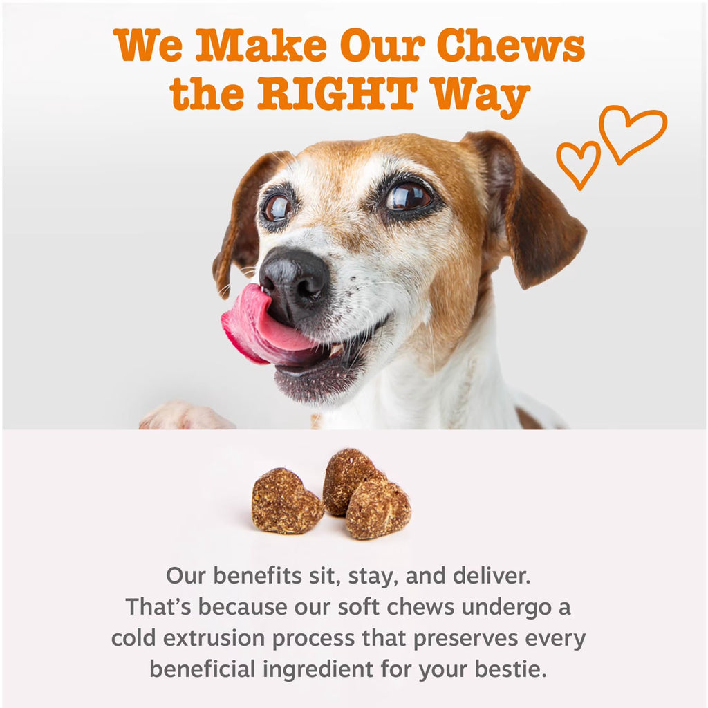 Vet Strength Chicken & Harvest Vegetables Flavor Pre, Post, and Probiotic Bites for Dogs, 90 Count