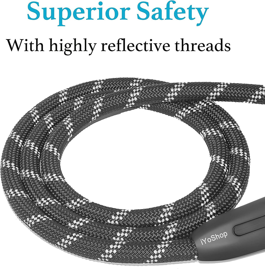 Durable 1/2" x 6 FT Black Slip Lead Dog Leash