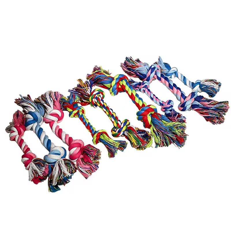 Durable Cotton Knot Rope Chew Toy for Puppies - Molar Cleaning Supplies