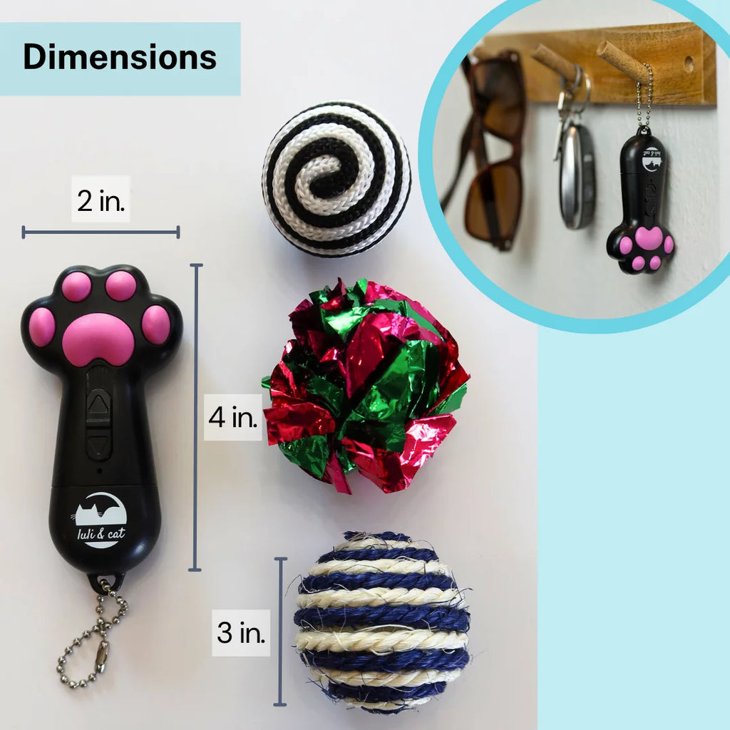 USB Rechargeable Cat Laser Toy - Interactive Gift Set for Cat Enthusiasts