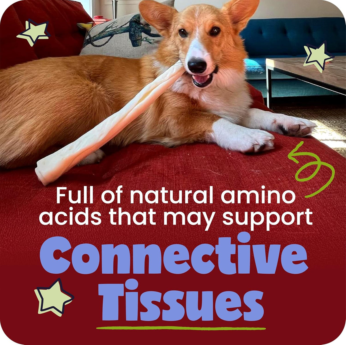 Small Natural Beef Collagen Braids for Dogs, 5 Count