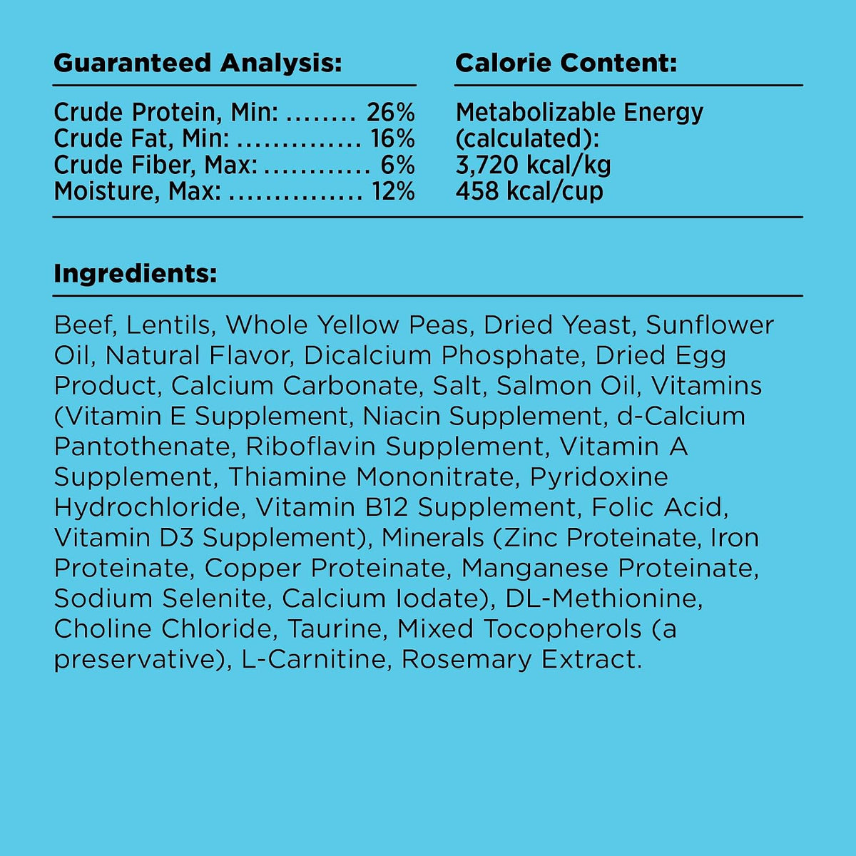 Liberty Grain-Free Dry Dog Food, Beef Recipe - High Protein, Fresh Meat Formula, Made in the USA, 4 lbs
