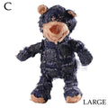 Indestructible Bear Dog Chew Toy - Durable Squeaky Stuffed Animal for Interactive Play and Teething Training