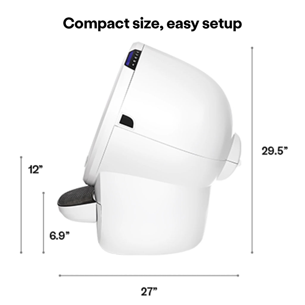 Litter-Robot 4 Core Bundle: Self-Cleaning Cat Litter Box with Accessories in White