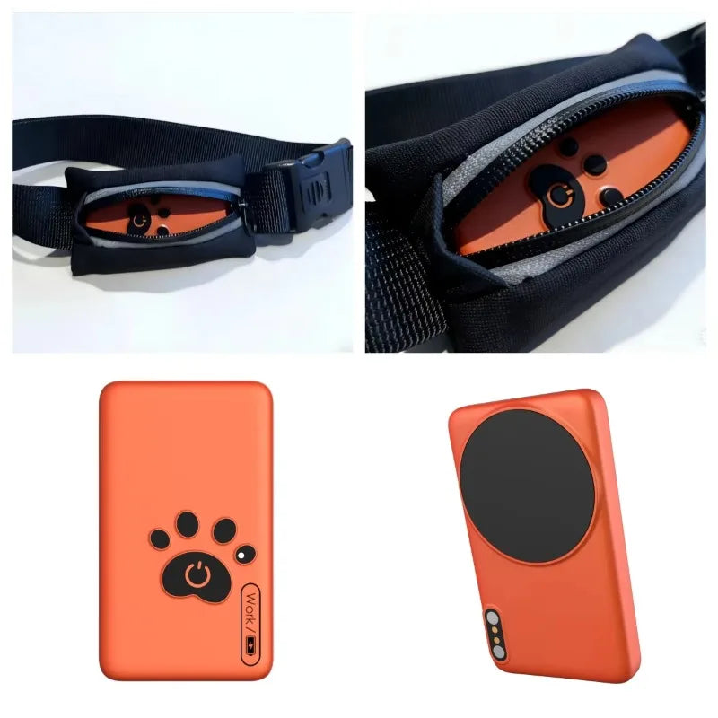 Advanced Waterproof GPS Pet Tracker with Integrated Walkie Talkie and Health Monitoring Features for Dogs and Cats