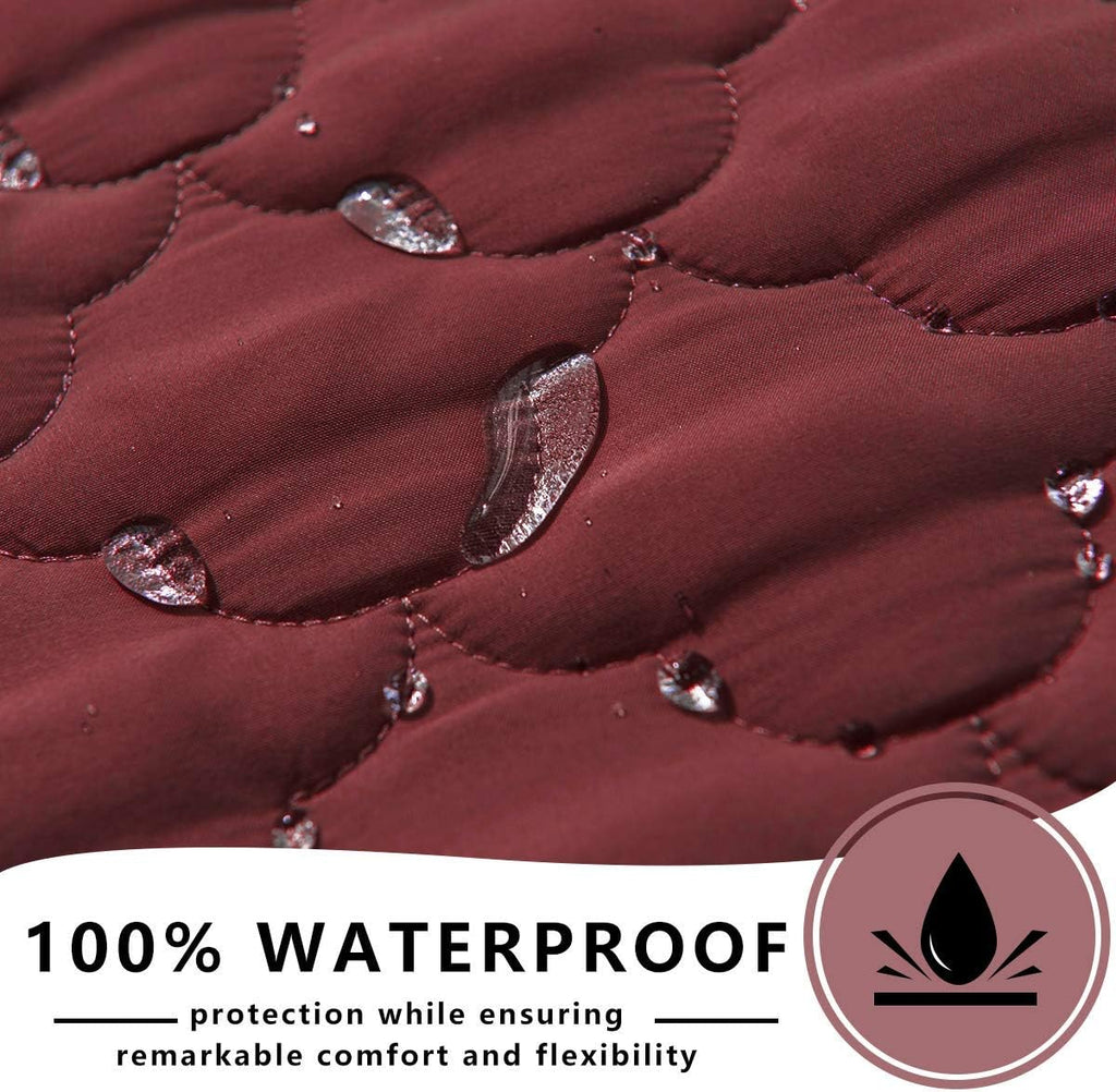 Washable Dog Bed Cover and Reversible Pee Pad Blanket for Large Dogs and Cats, 1 Piece (82" x 102", Burgundy)