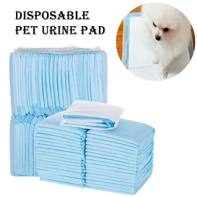 Absorbent Disposable Pet Diaper Pads for Dog Training - Quick Dry, Odor-Control, Available in Multiple Quantities