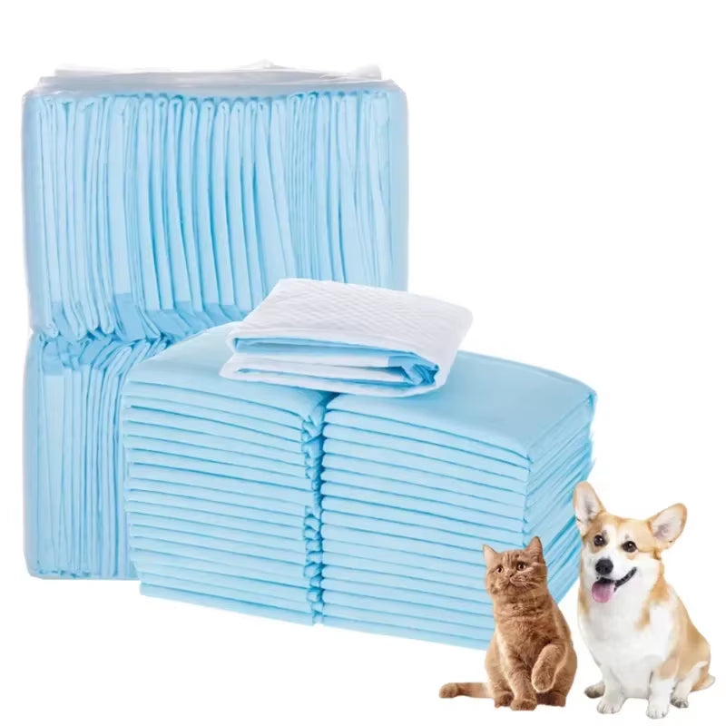 Absorbent Disposable Pet Diaper Pads for Dog Training - Quick Dry, Odor-Control, Available in Multiple Quantities