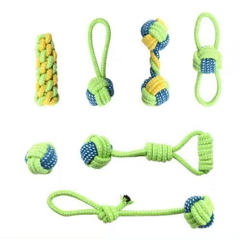 Interactive Cotton Rope Dog Toys - Mini Ball and Chew Accessories for Large and Small Dogs