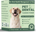 Professional Dog Dental Care Powder for Effective Teeth Cleaning, Tartar Control, and Bad Breath Reduction - Green
