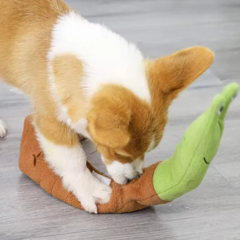 Snail-Shaped Interactive Pet Toys for Dogs and Cats - Odor-Absorbing Food Mat Training Puzzles for Engaging Sniffing Play