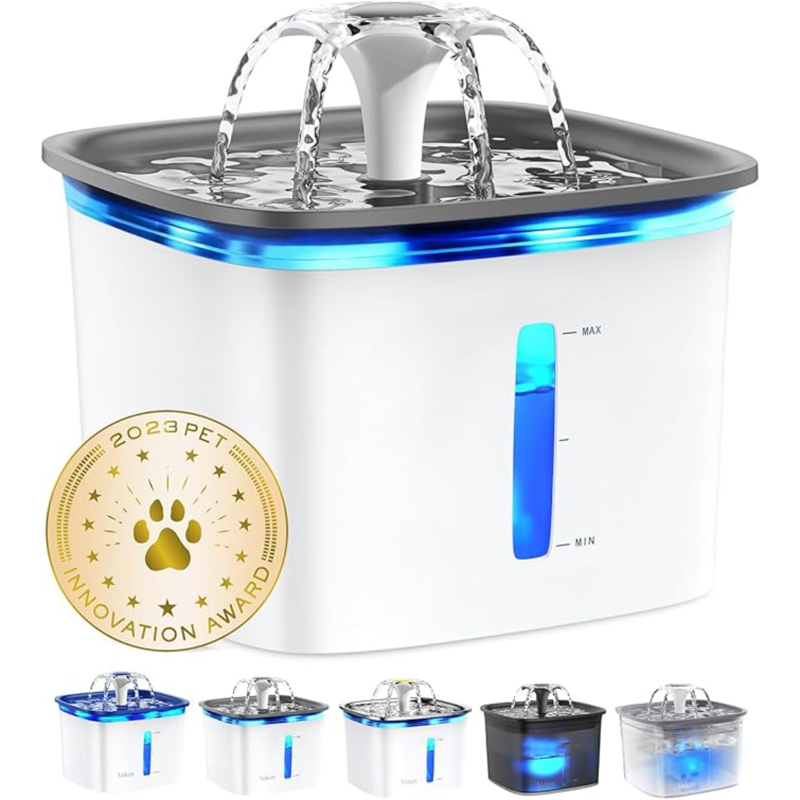95Oz Automatic Pet Water Fountain - Award-Winning Design for Cats and Dogs with Replacement Filters