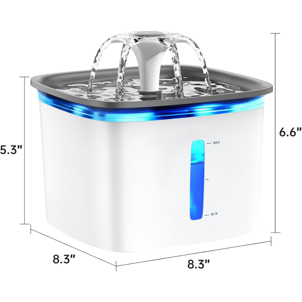 95Oz Automatic Pet Water Fountain - Award-Winning Design for Cats and Dogs with Replacement Filters