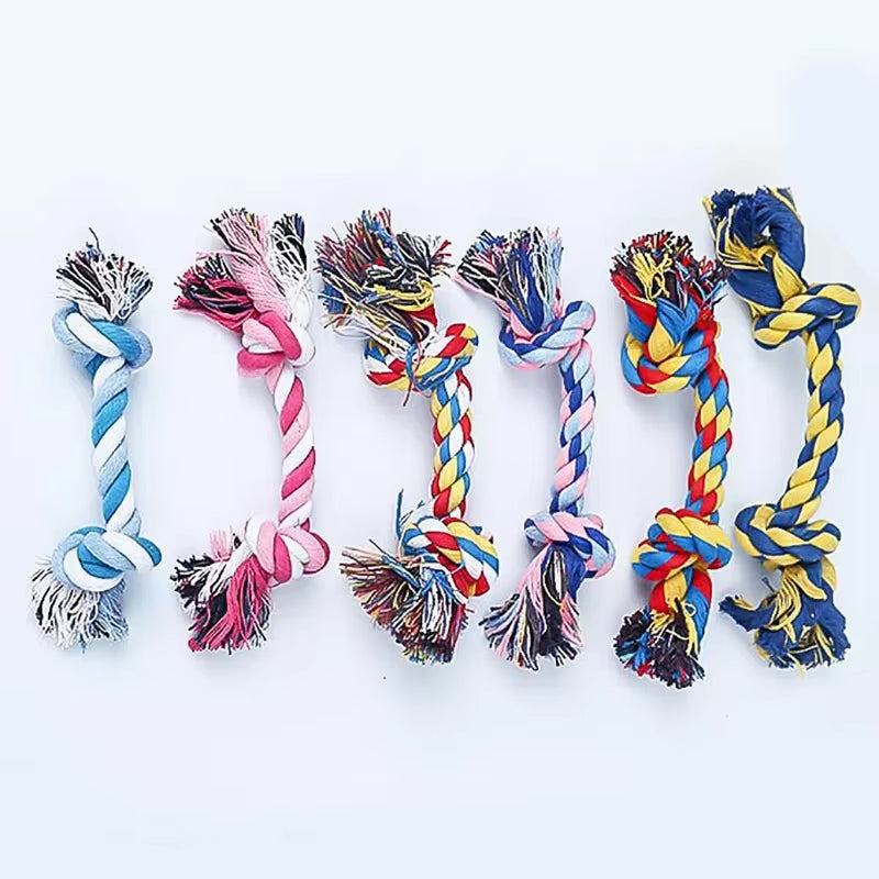 Durable Cotton Knot Rope Chew Toy for Puppies - Molar Cleaning Supplies