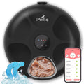 Donut Frost Wifi 6 Meal Automatic Cat Food Dispenser with App Control, Dry & Wet Food Automatic Cat Feeder, Smart Dog Feeder with Two Ice Packs, Programmable Timer