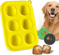 Silicone Dog Treat Molds with 6 Cavities for Small Dogs (10-25 lbs) - Reusable Frozen Popsicle Maker for Homemade Treats