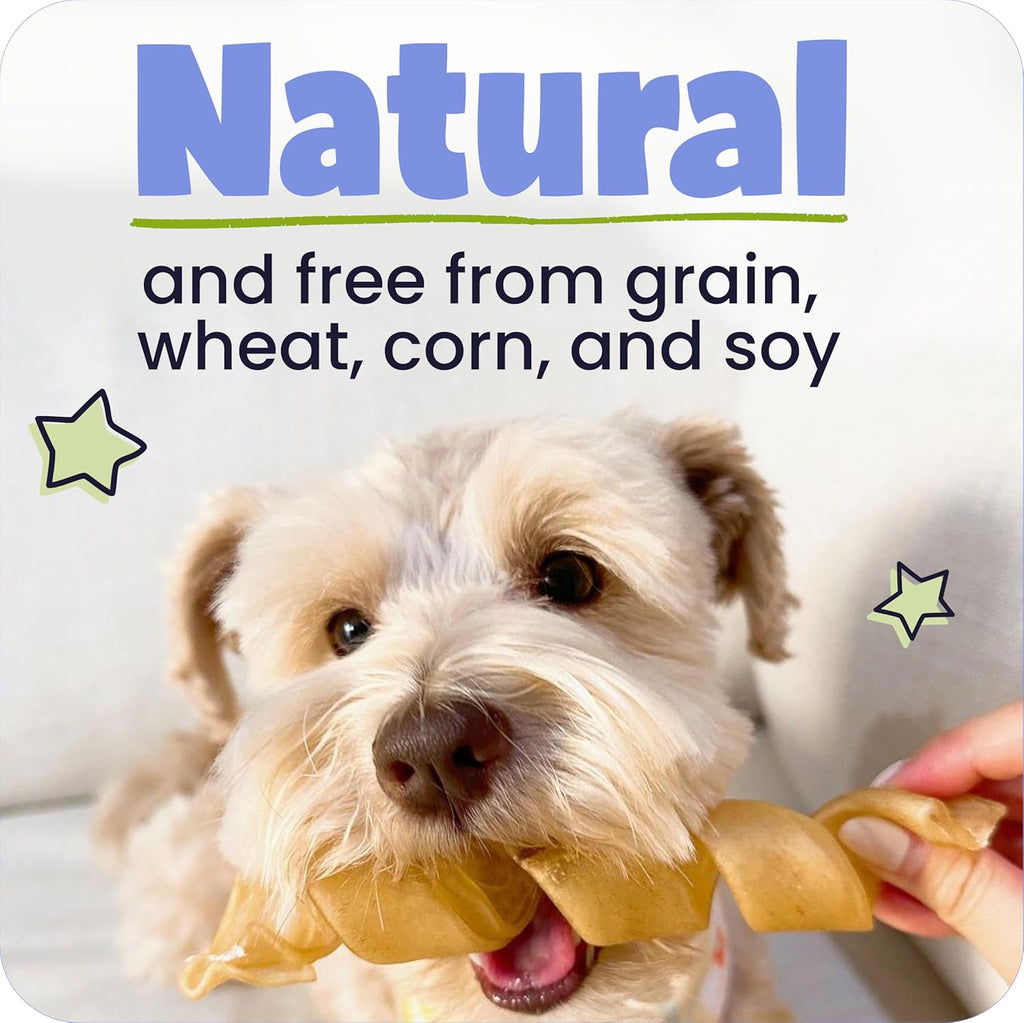 Small Natural Beef Collagen Braids for Dogs, 5 Count