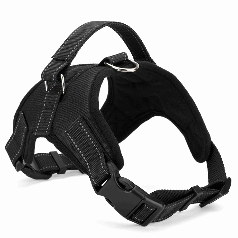 Adjustable Quick-Release Nylon Dog Harness — Breathable Vest for Outdoor Use