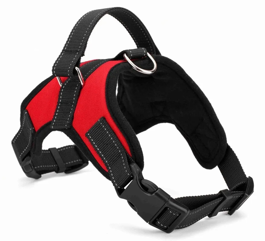 Adjustable Quick-Release Nylon Dog Harness — Breathable Vest for Outdoor Use