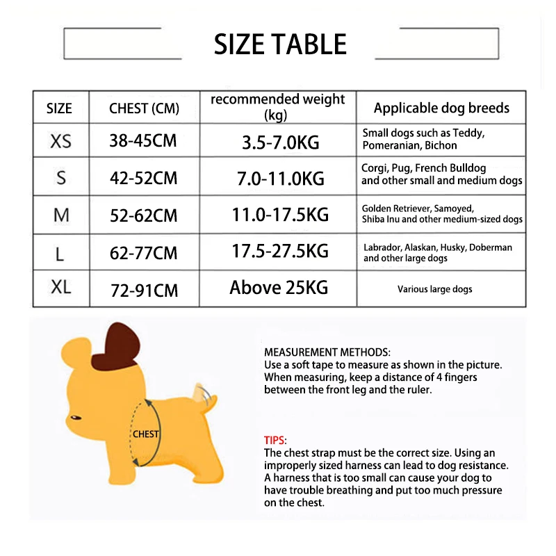 Adjustable Quick-Release Nylon Dog Harness — Breathable Vest for Outdoor Use