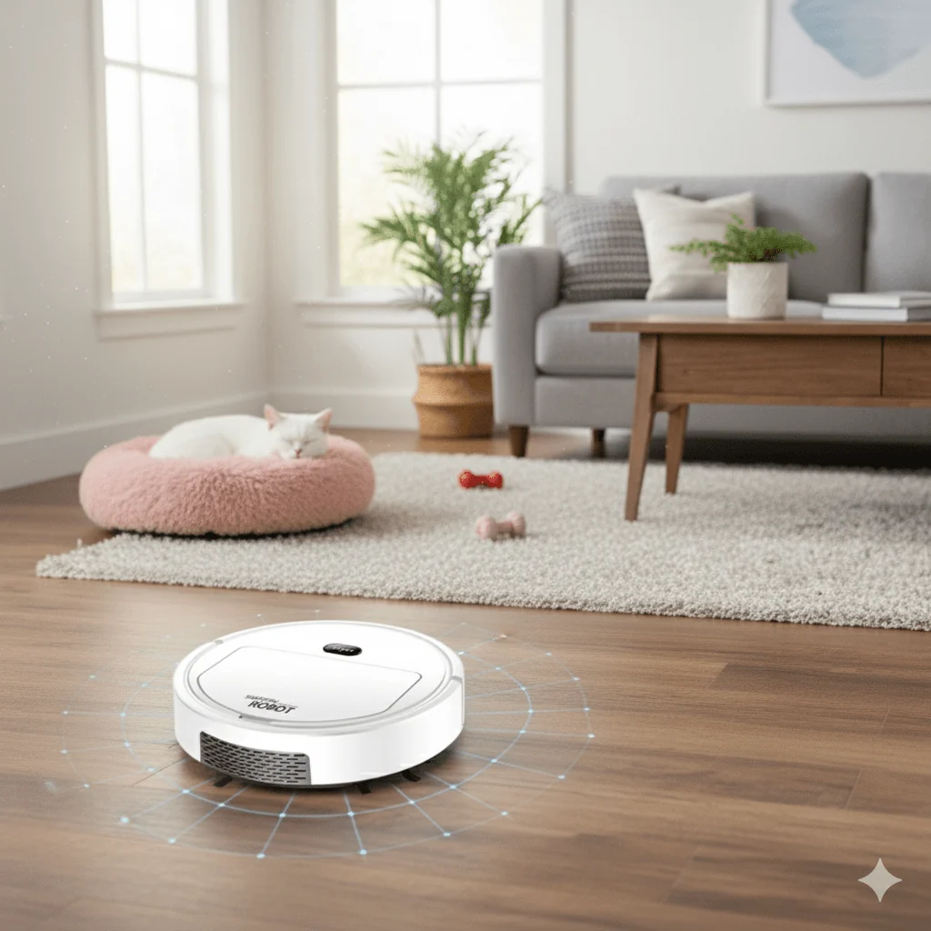 Advanced Ultra-Quiet Robot Vacuum with HEPA Filtration for Superior Cleaning Performance