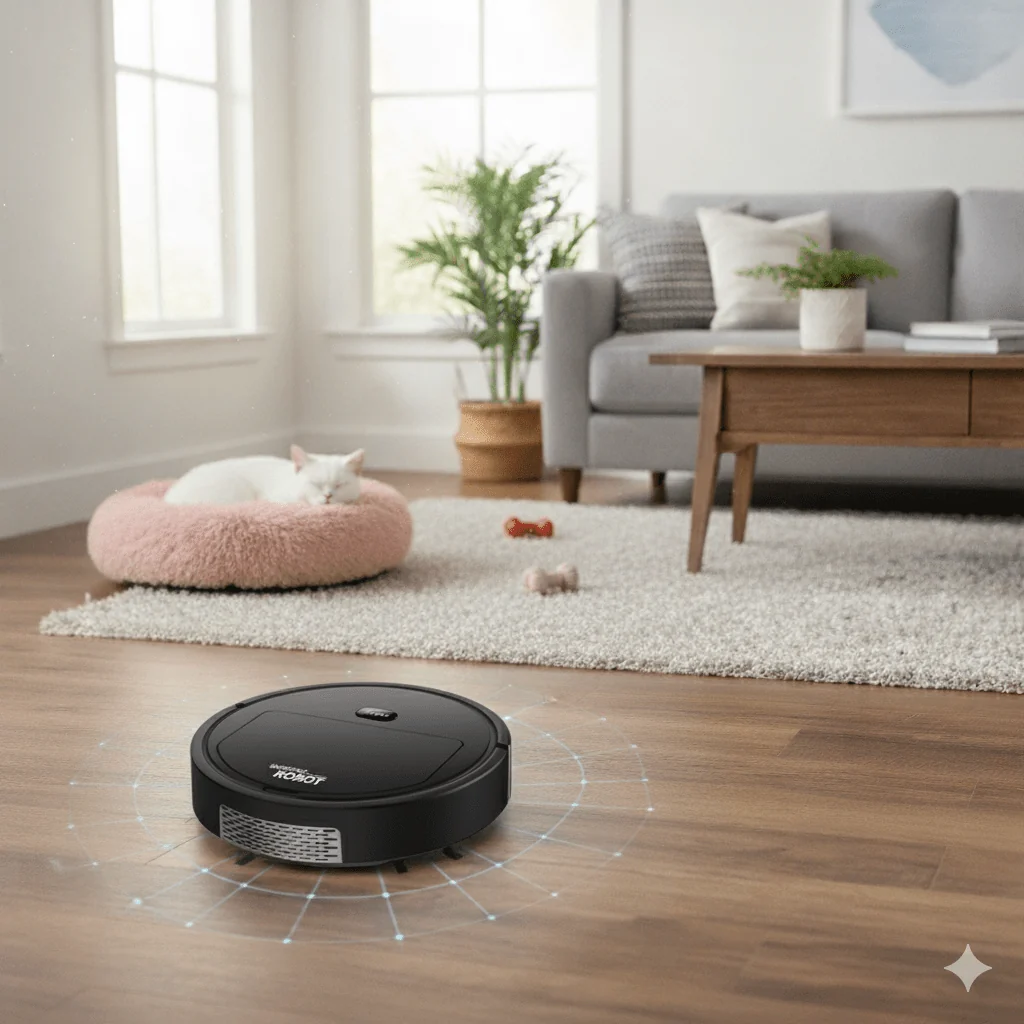 Advanced Ultra-Quiet Robot Vacuum with HEPA Filtration for Superior Cleaning Performance